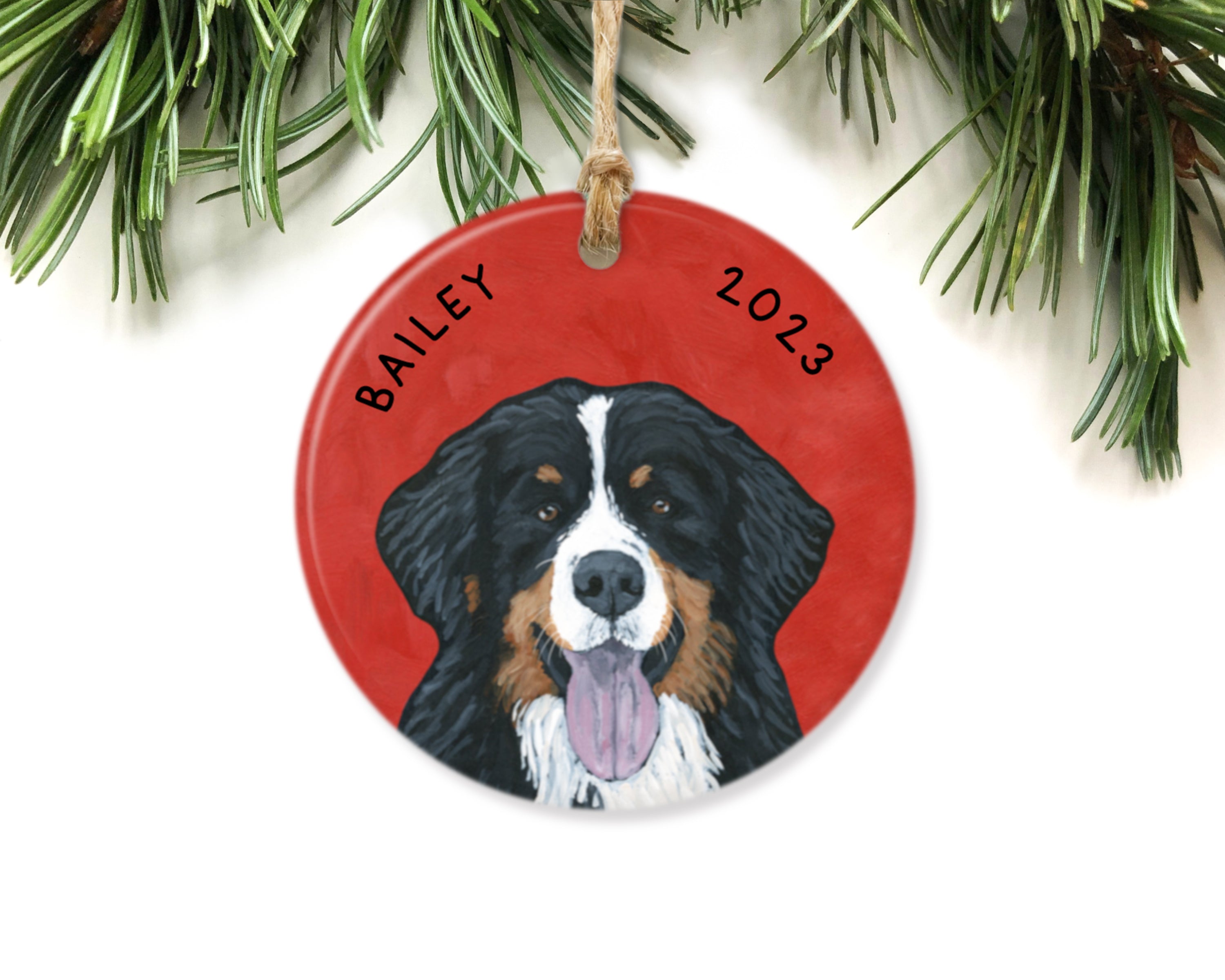 Bernese mountain dog outlet ornament