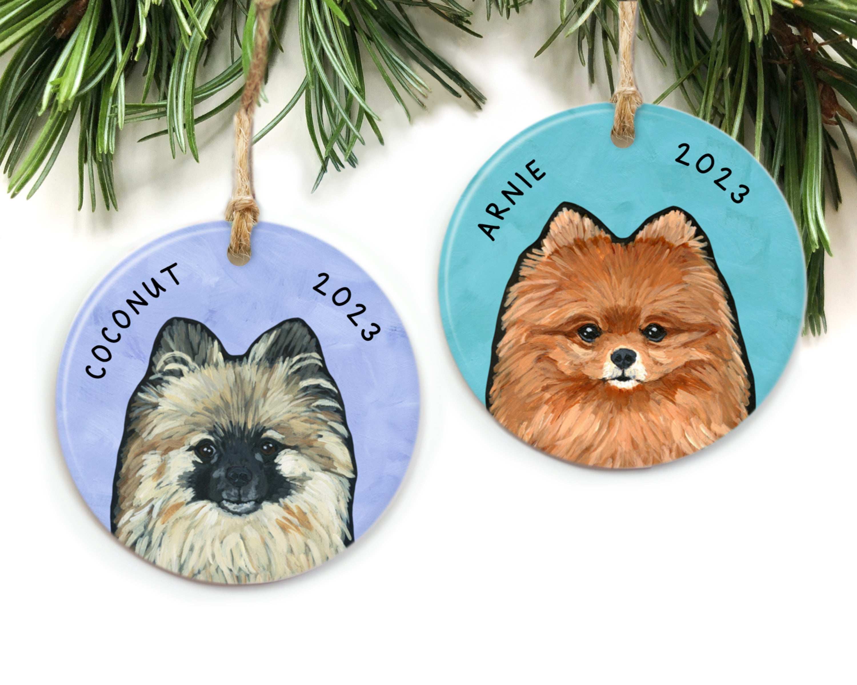 Pomeranian ornaments hotsell