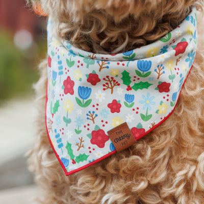 Winter Floral Pet Bandana