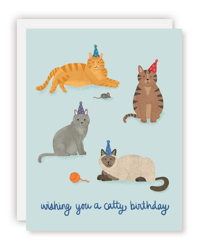 Cat Happy Birthday Card