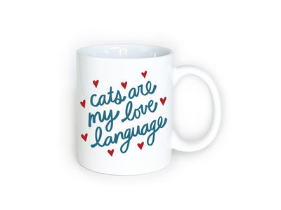 Cats are my Love Language Lettered Mug