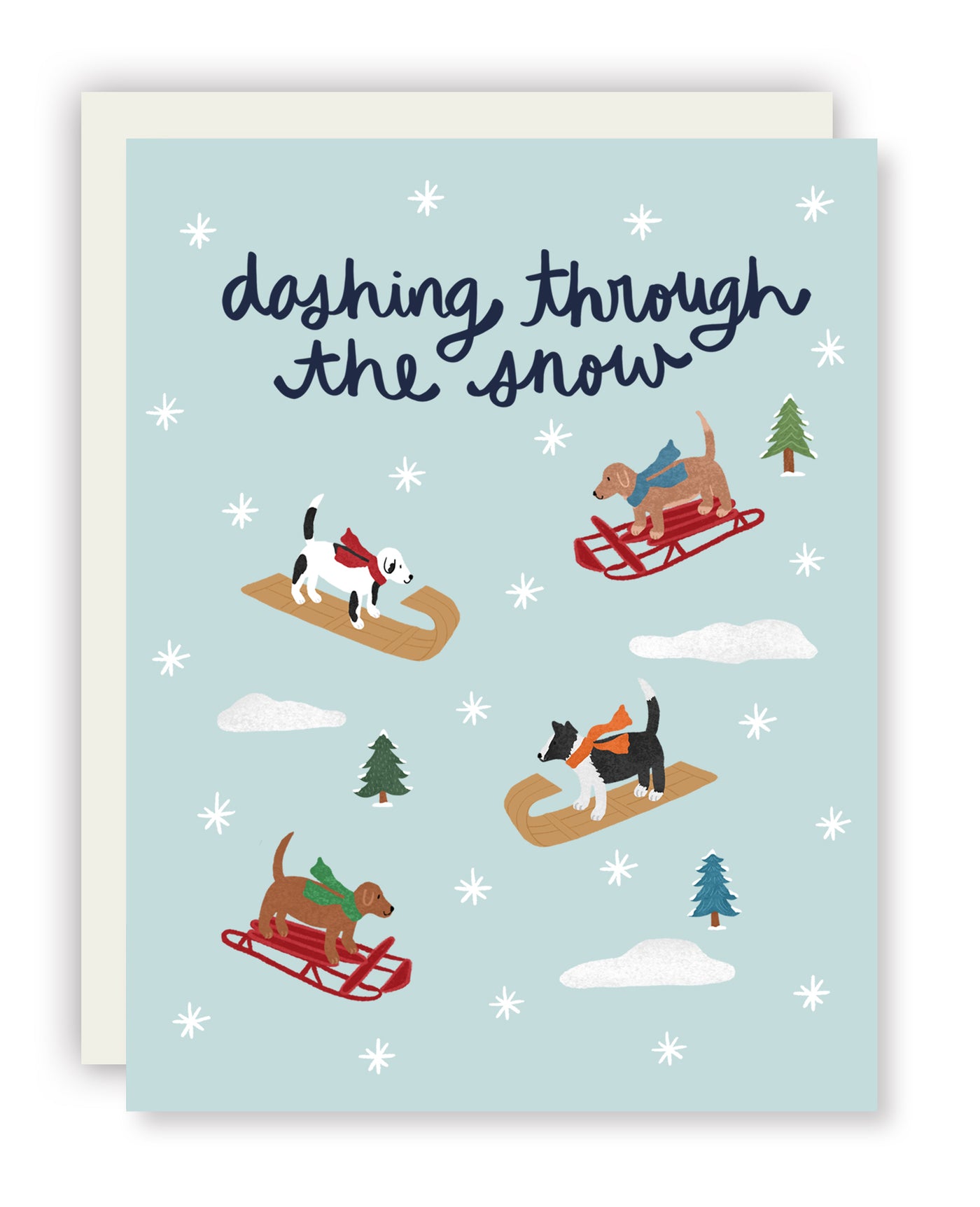 Dashing Through The Snow Card