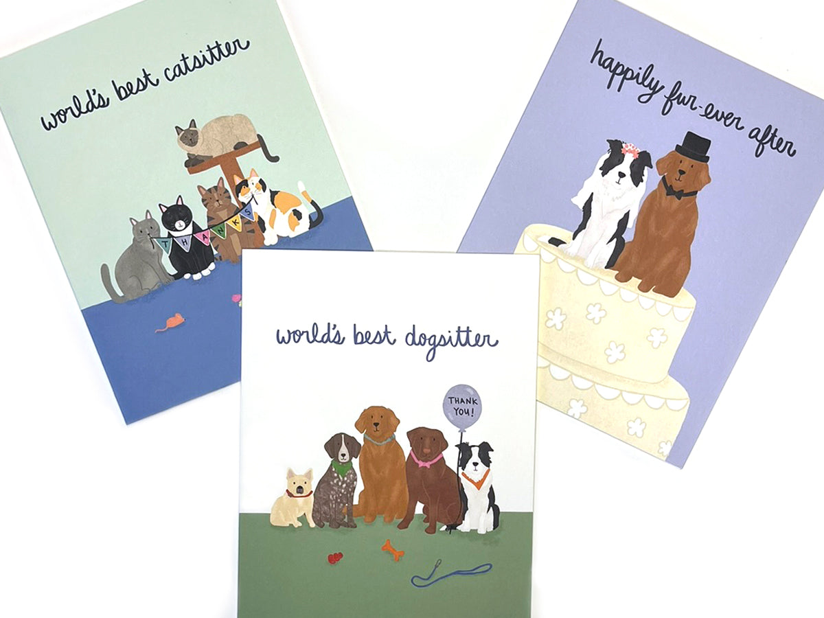 Dog Wedding Card