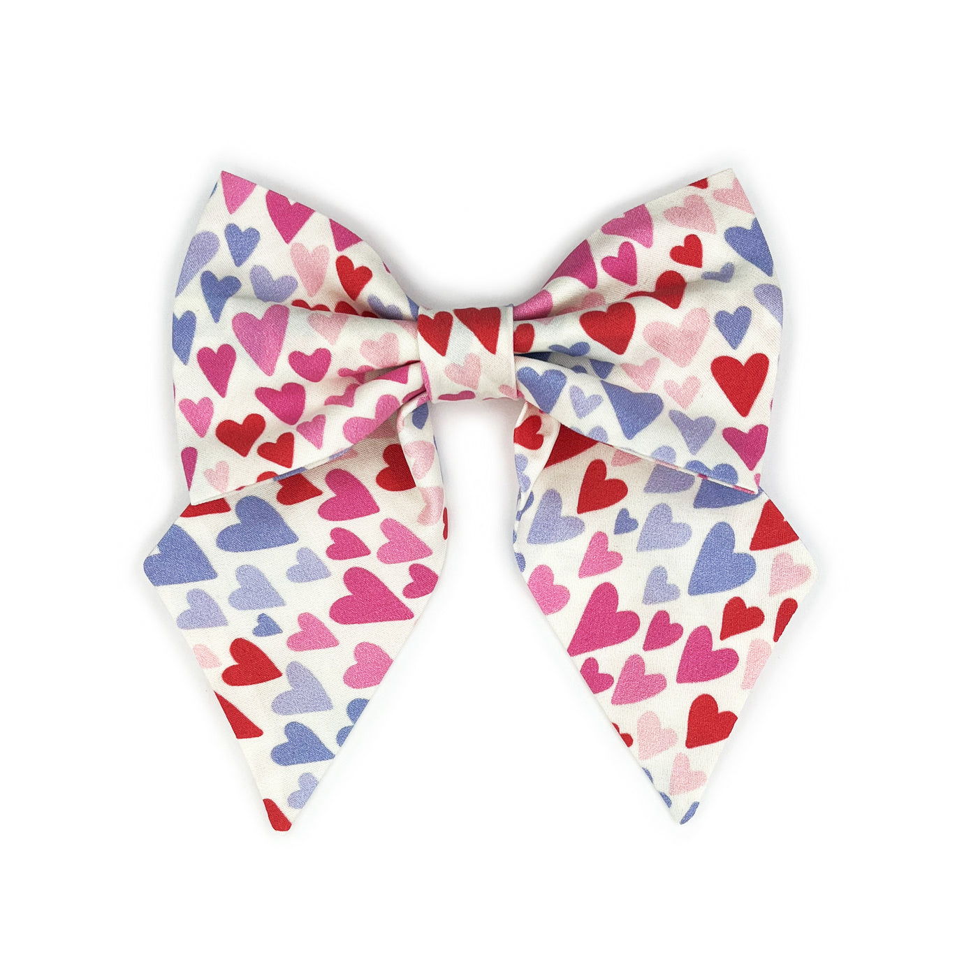 Hearts Sailor Bow - Pink