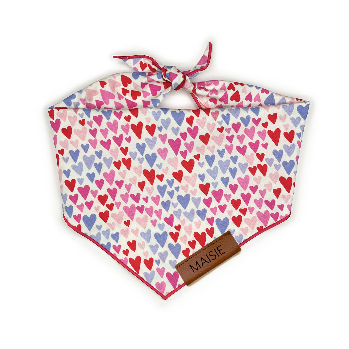 Hearts Bandana - Pink