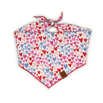 Hearts Bandana - Pink