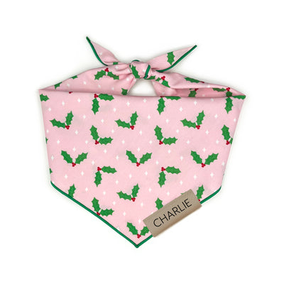 Holly Pet Bandana - Pink