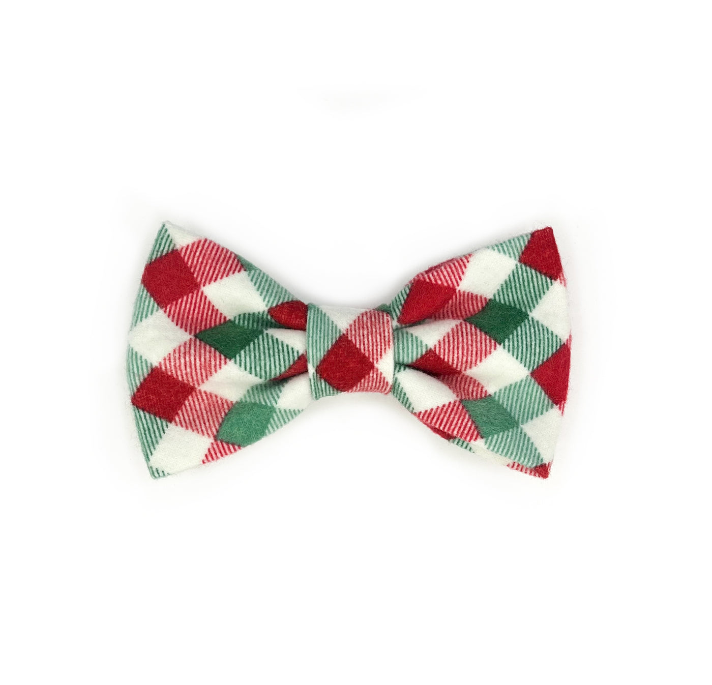 Jolly Plaid Flannel Bow Tie