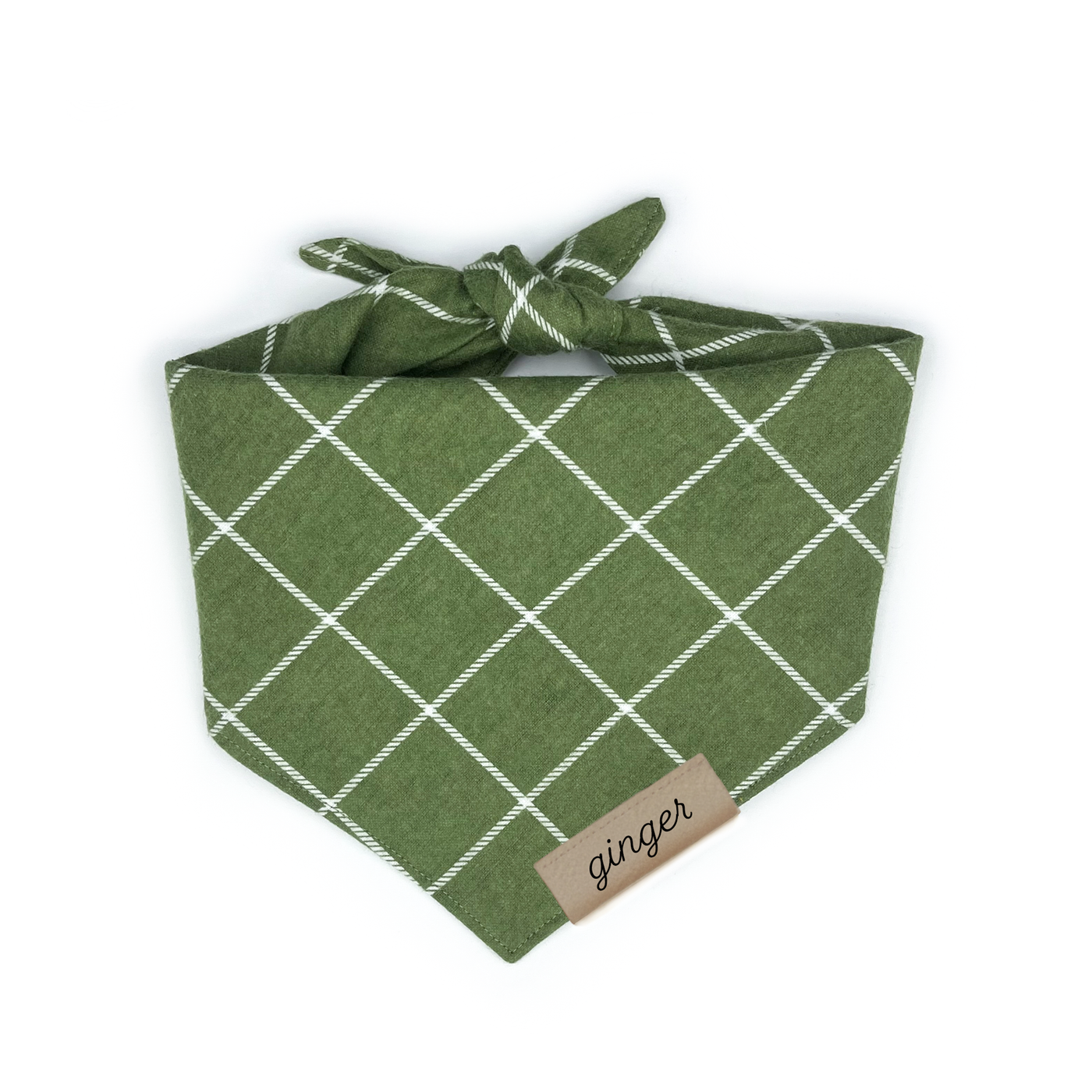 Moss Plaid Flannel Bandana