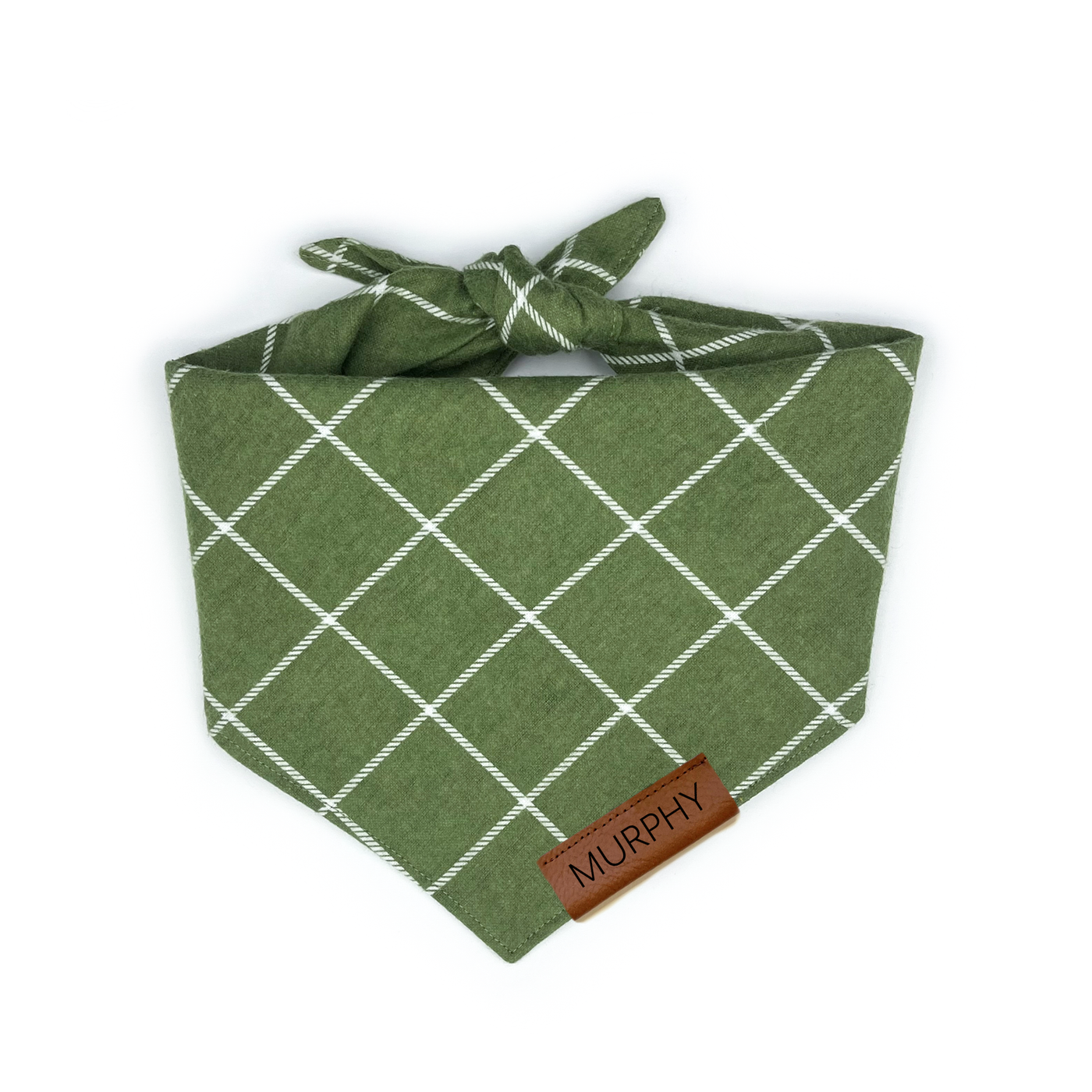 Moss Plaid Flannel Bandana