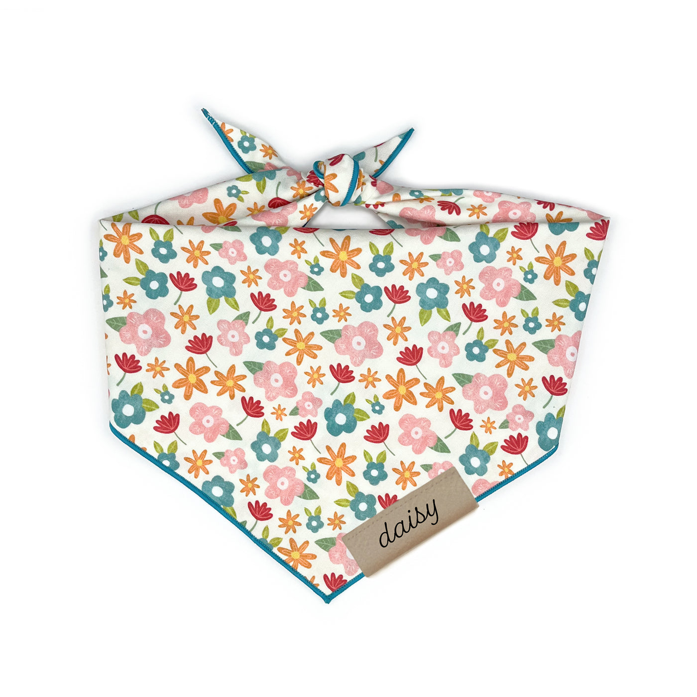 Pink Floral Pet Bandana