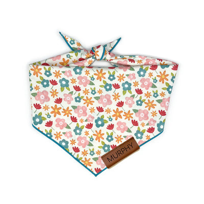 Pink Floral Pet Bandana