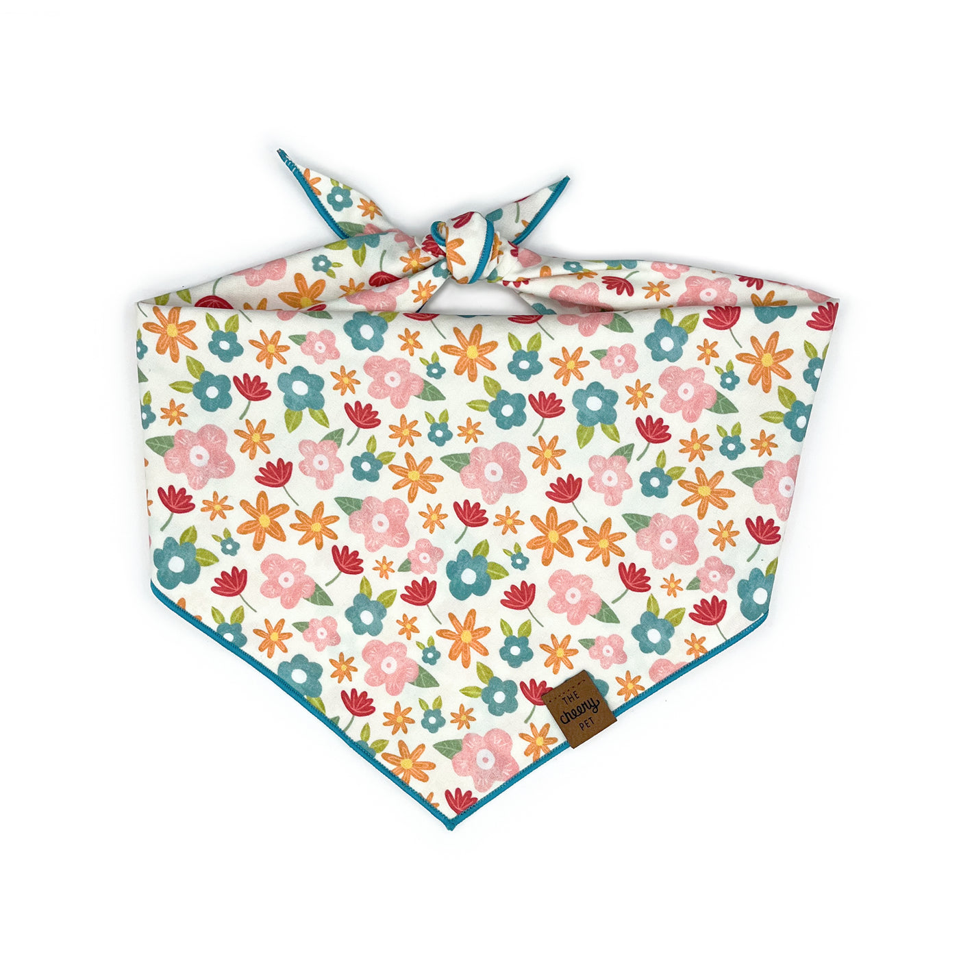 Pink Floral Pet Bandana