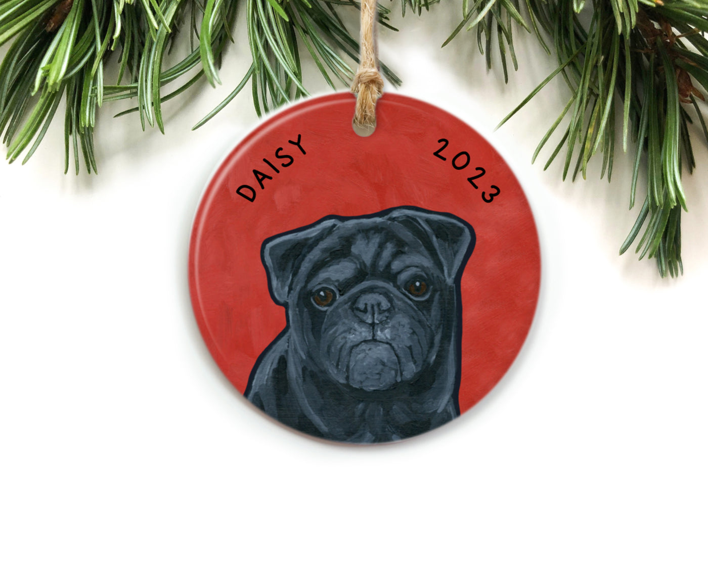 Pug Ornament