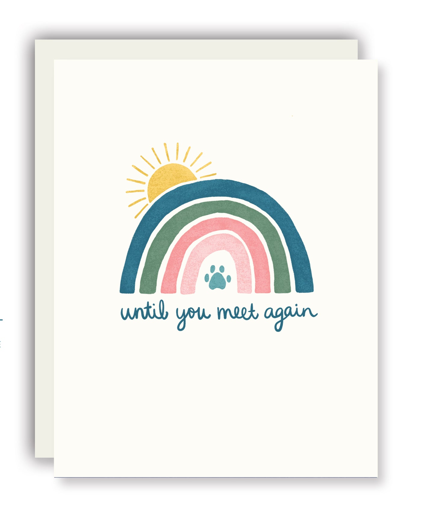 Rainbow Bridge Sympathy Card