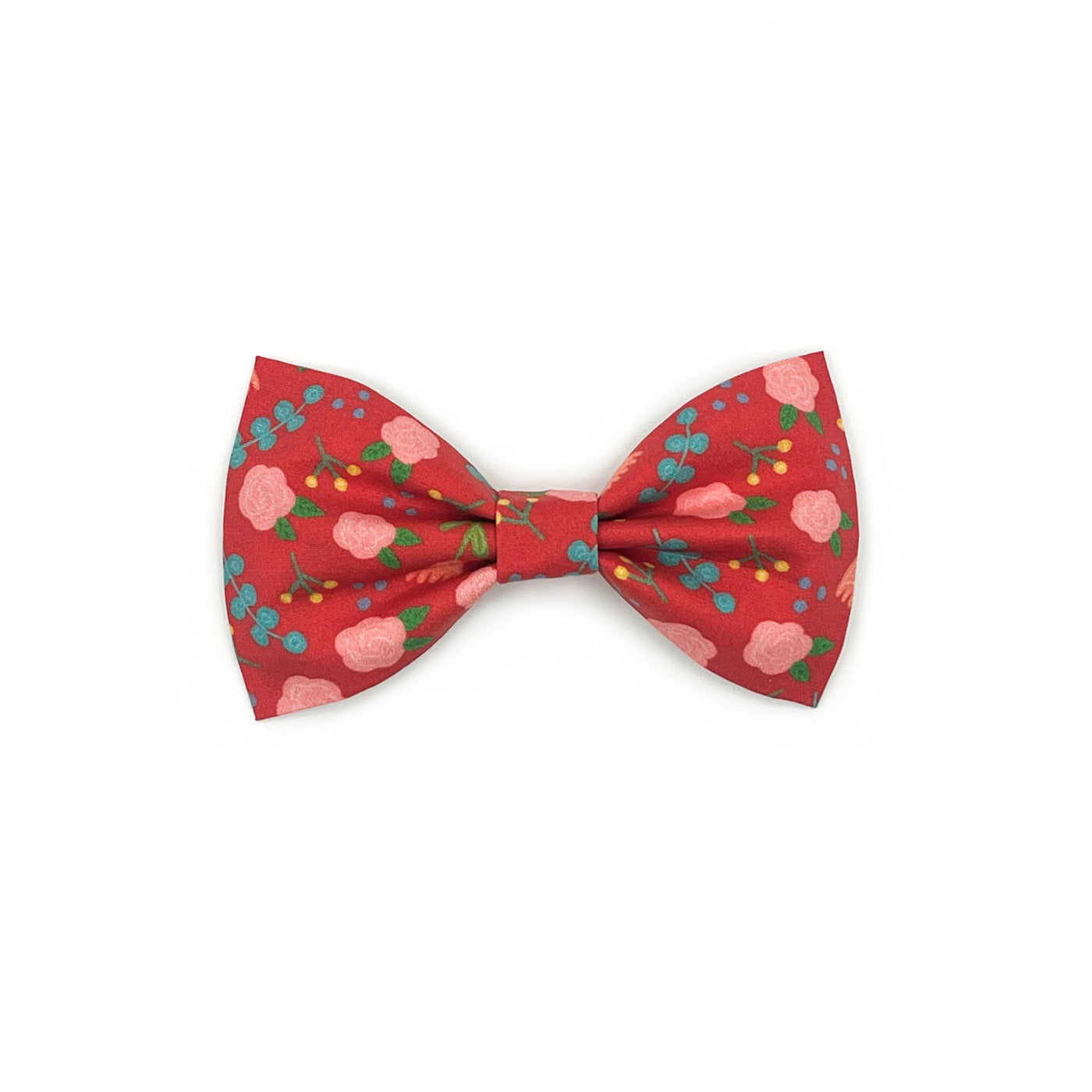 Red Floral Bow Tie