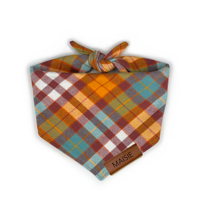 Sunset Plaid Flannel Bandana