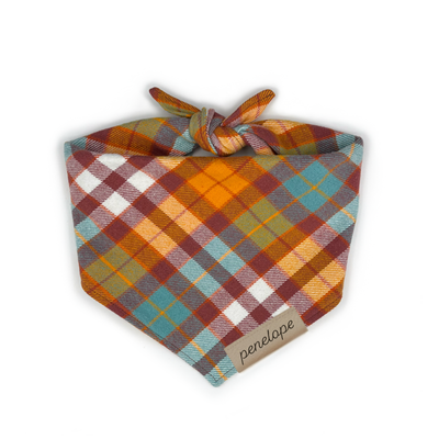 Sunset Plaid Flannel Bandana