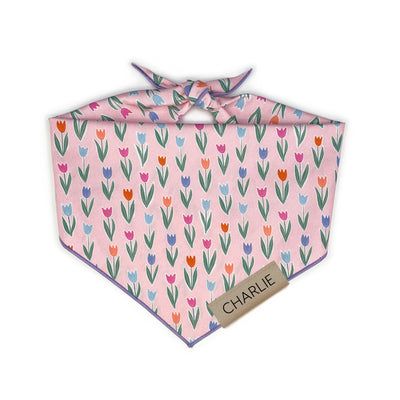 Tulip Pet Bandana - Pink